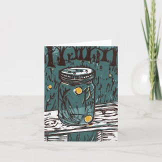 Glimworm Notecards Kaart