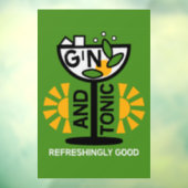 glin en tonische kunst raamsticker (Vel 3)