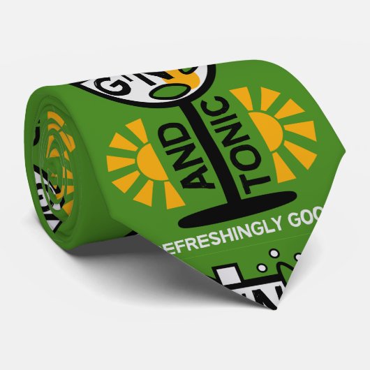 glin en tonische kunst stropdas (Opgerold)