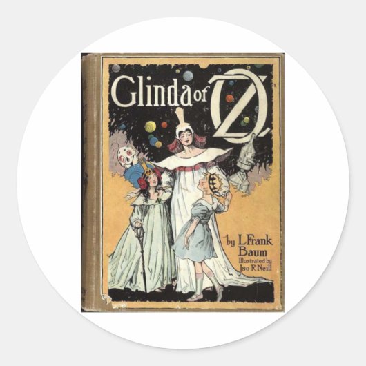 Glinda of Oz Ronde Sticker (Voorkant)