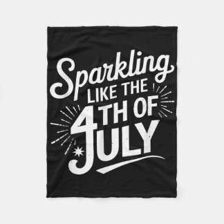 Glinsterend als de 4e juli fleece deken