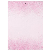 Glinsterend Roze Glitterstof Klembord (Achterkant)