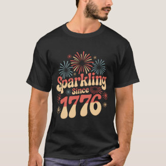 Glinsterend sinds 1776 4 juli Patriottisch T-shirt