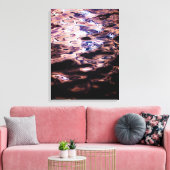 Glinsterende avondwater canvas afdruk (Insitu (Woonkamer))