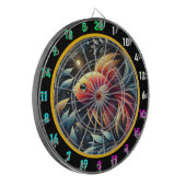Glinsterende Betta Dartboard Game Set Dartbord (Voorkant Links)