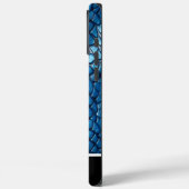 Glinsterende blauwe slangenhuid in zacht licht Case-Mate iPhone case (Achterkant / Links)