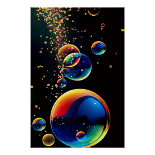 Glinsterende Bubbels Perfect Poster