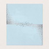 Glinsterende confetti tafel plaats kaarten (Buitenkant ongevouwen)