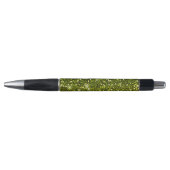 Glinsterende donkergroene gouden glitters pen (Voorkant)