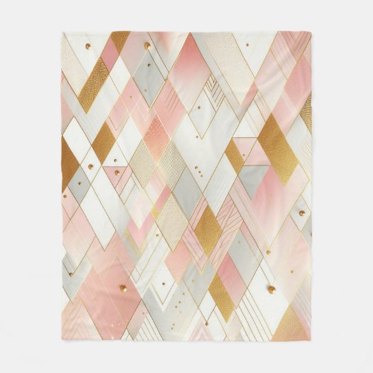 Glinsterende driehoekspectra fleece deken (Voorkant)