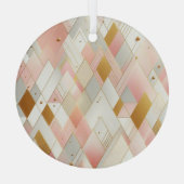 Glinsterende driehoekspectra glas ornament (Achterkant)