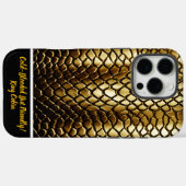 Glinsterende gouden slangenhuiden in natuurlijk li Case-Mate iPhone case (Achterkant (horizontaal))
