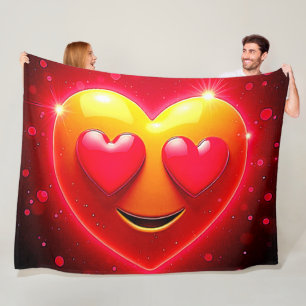 Glinsterende Hartogen Emotie Fleece Deken
