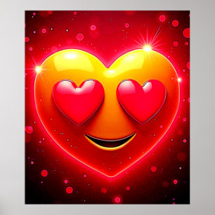 Glinsterende Hartogen Emotie Poster