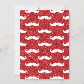 Glinsterende kerstman met bril feestdagenkaart (Achterkant)