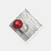 Glinsterende kerstversieringen - Papieren servet (Hoek)