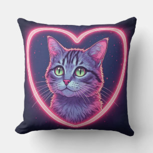 Glinsterende Kittie Liefdes Kunst Romantisch Hui Kussen