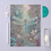 Glinsterende kleur, etherische libel tissuepapier (Craft)