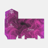 Glinsterende Kroon Luxe Magenta Bedankdoosjes (Uitgevouwen)