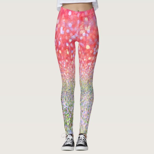 Glinsterende leggings (Voorkant)