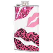 Glinsterende lippen: Leopard Mode Heupfles (Links)