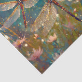 Glinsterende ochtendvleugels, verblindende libelle tissuepapier (Detail)