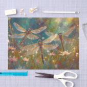 Glinsterende ochtendvleugels, verblindende libelle tissuepapier (Craft)