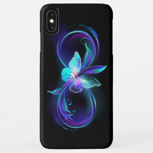 Glinsterende oneindigheid met magische vlinder iPhone XS max hoesje