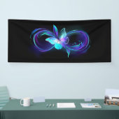 Glinsterende oneindigheid met magische vlinder spandoek (Beurs)