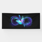 Glinsterende oneindigheid met magische vlinder spandoek (Horizontaal)