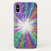 Glinsterende regenboog lichten "Apple iPhone X". Case-Mate iPhone Case (Achterkant)