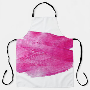 Glinsterende Roze Folie: Waterverf Abstract Schort