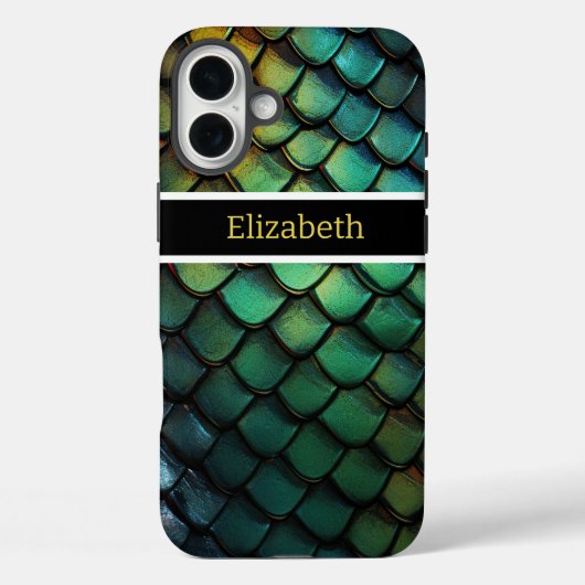 Glinsterende slangenhuid gloeit met kleuren Case-Mate iPhone case (Achterkant)