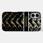 Glinsterende slangenhuid toont het kunstenaarschap Case-Mate iPhone case (Achterkant (horizontaal))