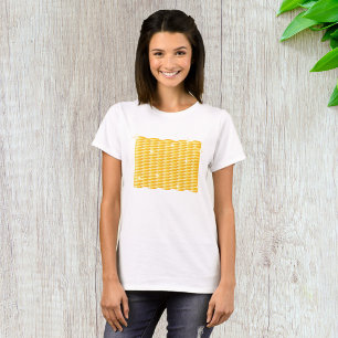 Glinsterende stapels gouden munten t-shirt