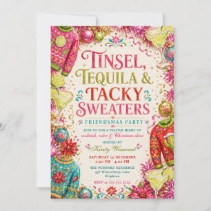 Glinsterende Tequila Tafell Pullovers Friendsmas F Kaart
