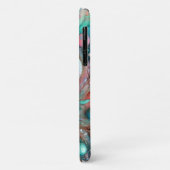 Glinsterende Turquoise en Roze Seashell Delight Case-Mate iPhone Case (Achterkant/links)