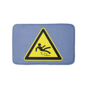 Glissant quand tapis de bain humide