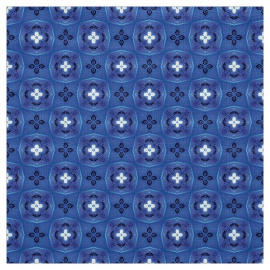 Glitch2 Blanc Bleu Mobilier Tissu (Échantillon)