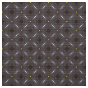 Glitch2 Points noirs étoiles jaunes tissu motif