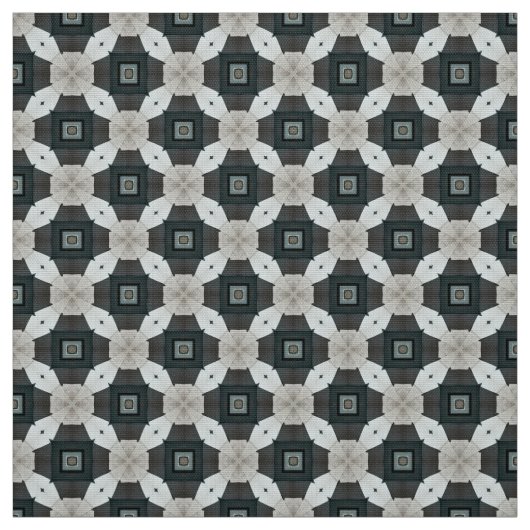 Glitch2 Tissu de meuble noir gris (Échantillon)
