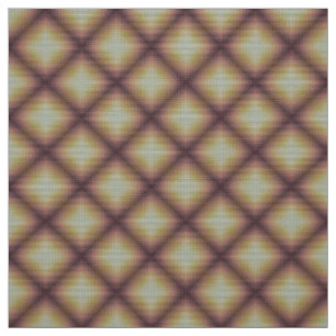 Glitch2 Tissu de meubles en forme de losange jaune