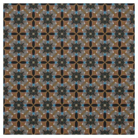 Glitch2 Tissu de meubles gris Brown bleu (Échantillon)