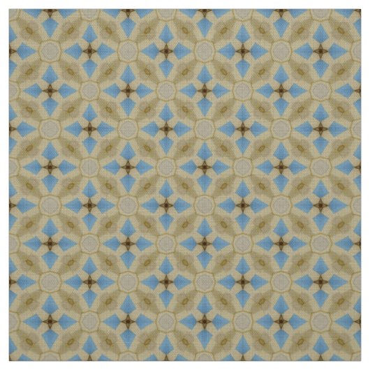Glitch2 Tissu de mobilier jaune et bleu (Échantillon)
