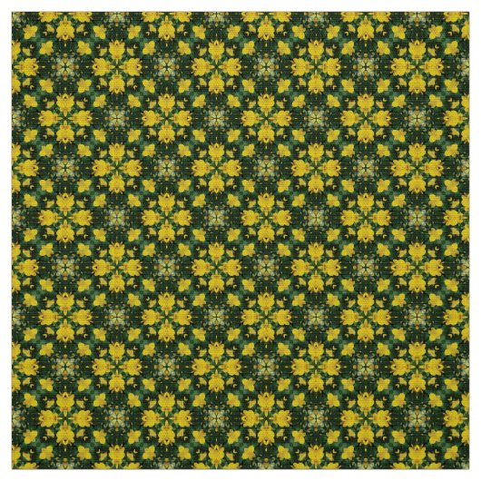 Glitch2 Tissu de mobilier jaune vert (Échantillon)