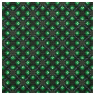 Glitch2 Tissu de mobilier vert et noir
