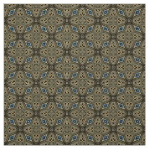 Glitch2 Tissu motif bleu olive