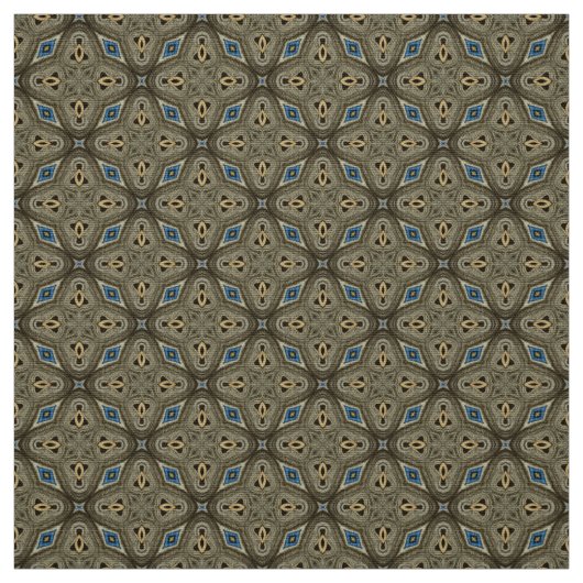 Glitch2 Tissu motif bleu olive (Échantillon)