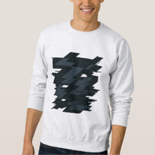 Glitch Art Heren Basic Sweatshirt