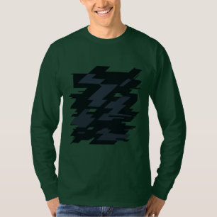 Glitch Art Heren T-shirt met lange mouwen